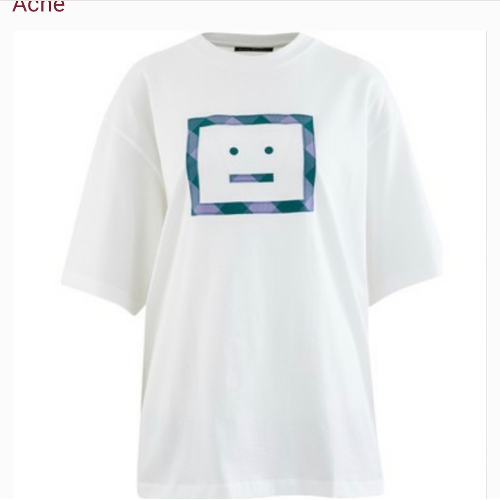 *LOWEST PRICE FIRM Acne Studios Face-applique t-shirt - Picture 1 of 10